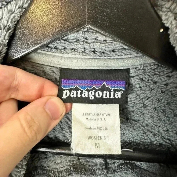 Vintage Patagonia Deep Pile USA Made  Zip-up Fleece Medium - Picture 3 of 5